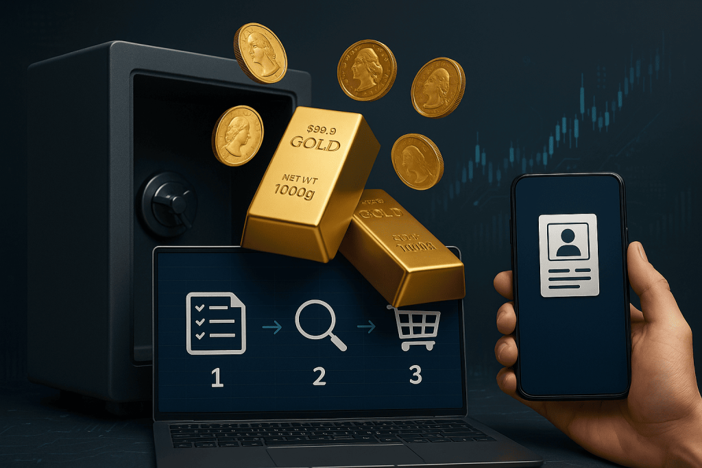 مراحل خرید صندوق طلا در بورس