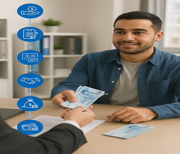 مراحل دریافت وام بدون سپرده