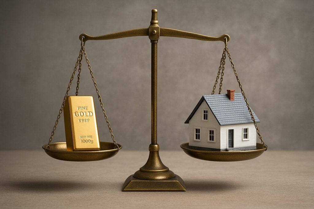مقایسه بازار طلا و ملک