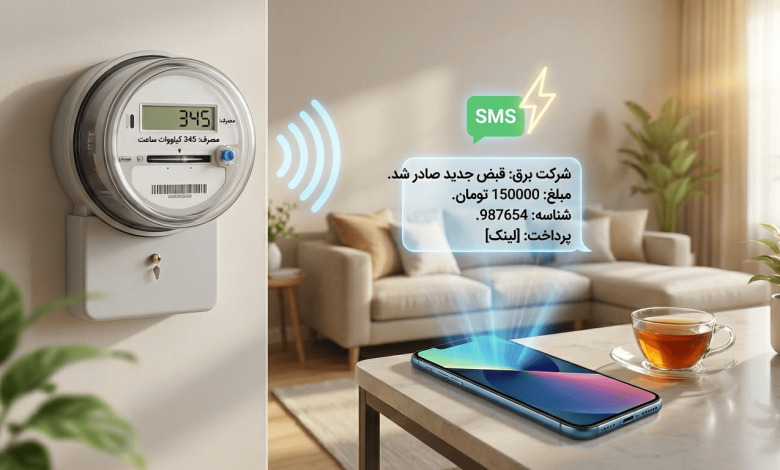 دریافت قبض برق از طریق پیامک